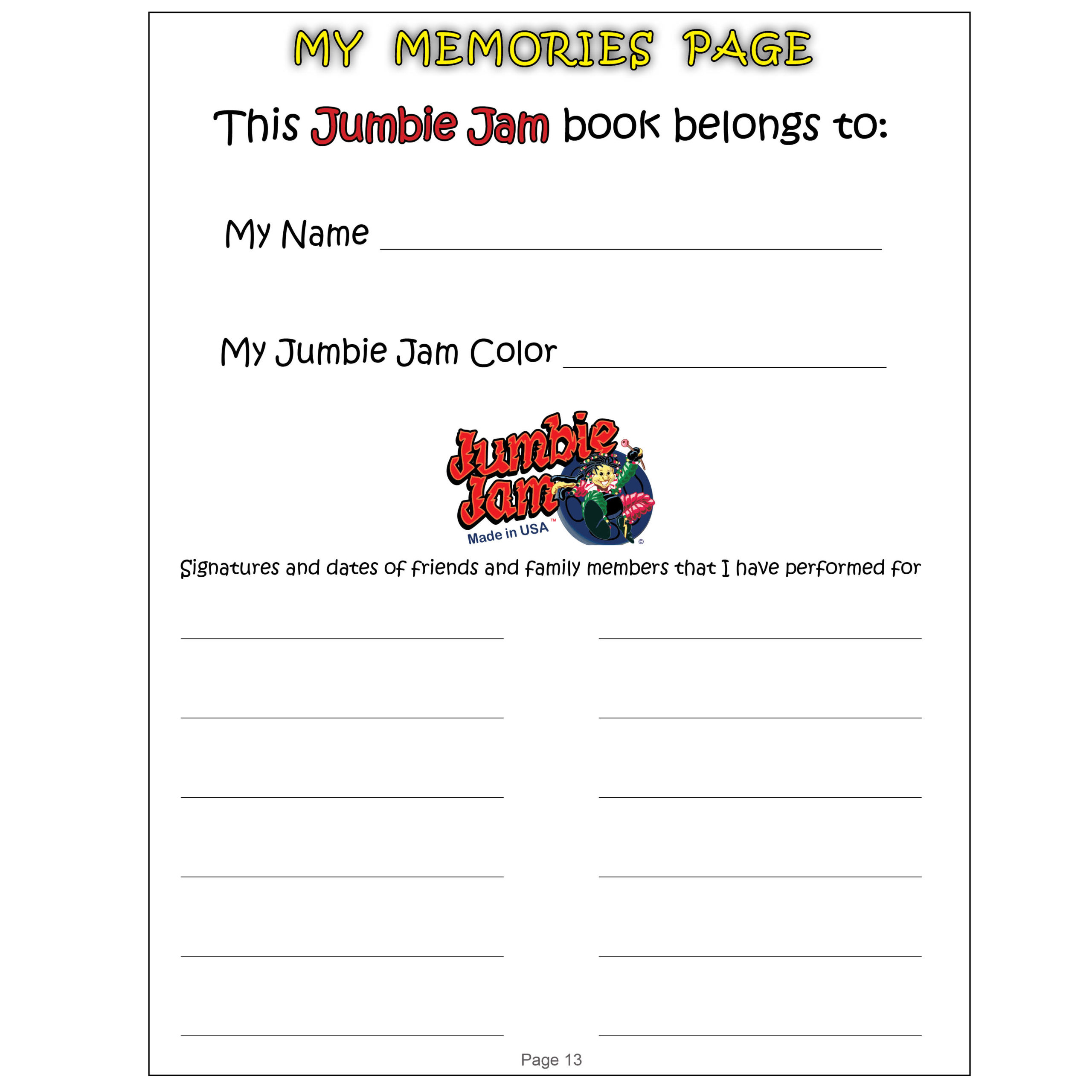 Panyard Jumbie Jam Songs by Letter - Children's Favorites