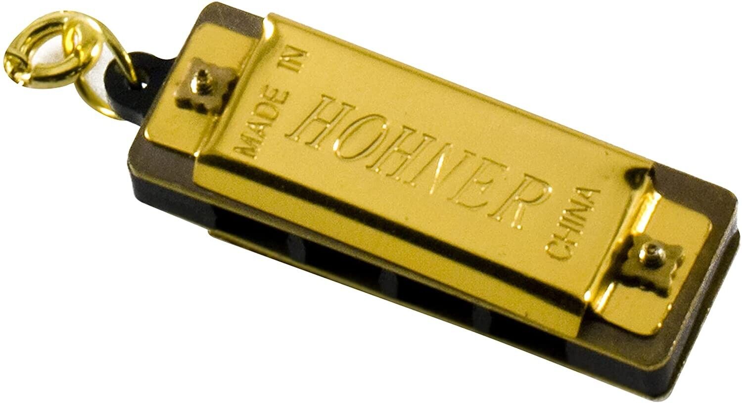 Hohner Key Chain Harmonica - Gold