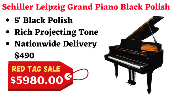 Schiller Leipzig Grand Piano Black Polish