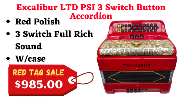Excalibur LTD PSI 3 Switch Button Accordion