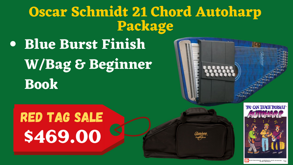 Oscar Schmidt 21 Chord Autoharp Package
