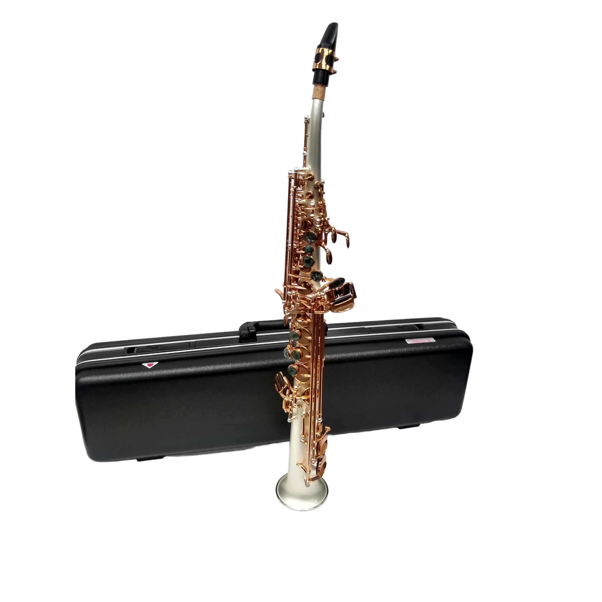 Schiller Elite V Soprano Saxophone Blasted Silver Plated/Gold Keys