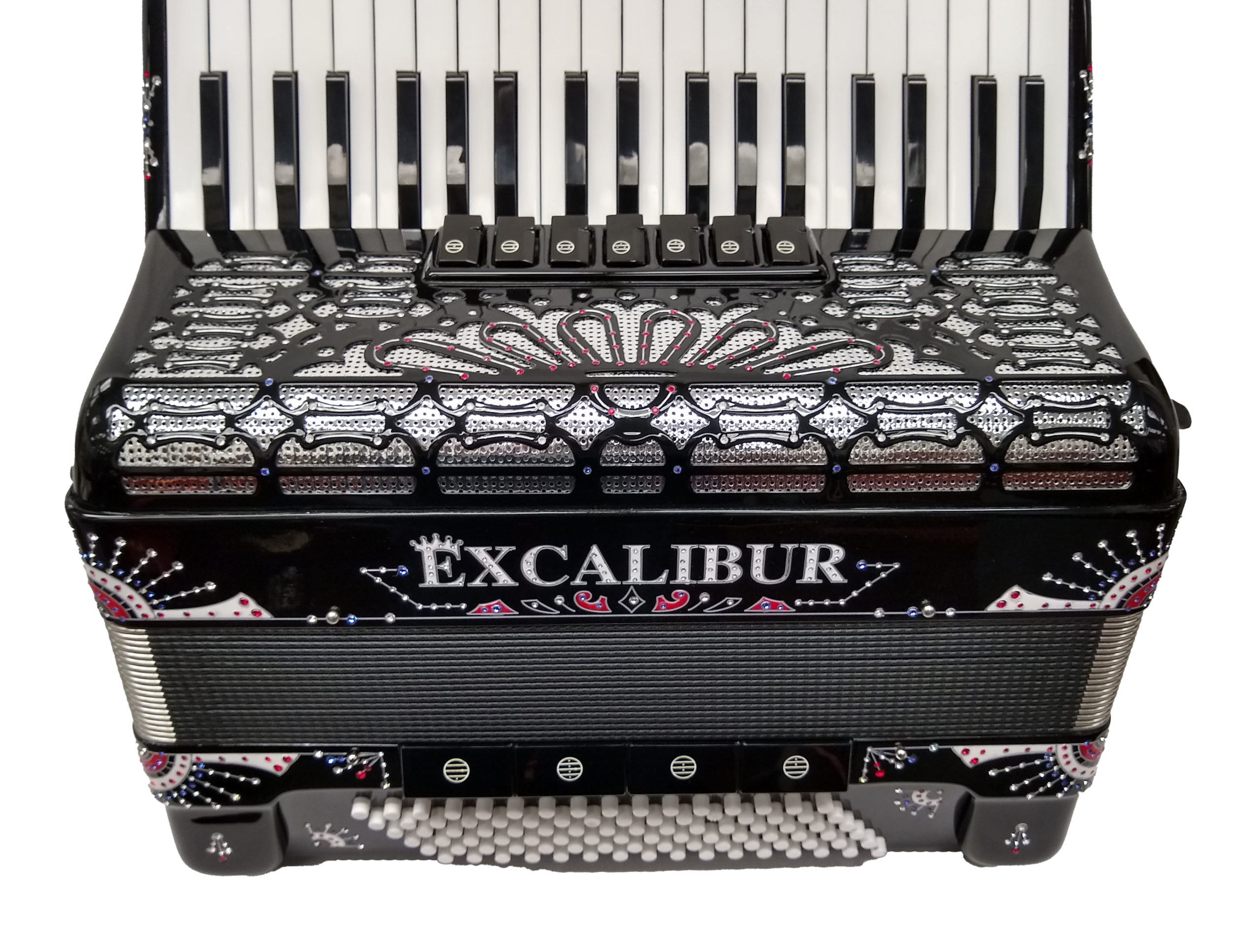 Excalibur Crown Series Custom C2 Piano Accordion 96 Bass