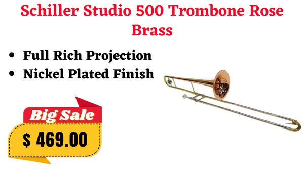 Schiller Studio Tenor Pro Trombone - Rose Gold