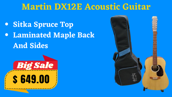 Martin DX2E 12 String Guitar