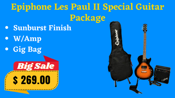 Epiphone Les Paul II Special Guitar Pack Sunburst