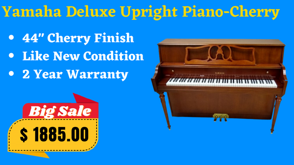 Yamaha Upright Piano Cherry Finish
