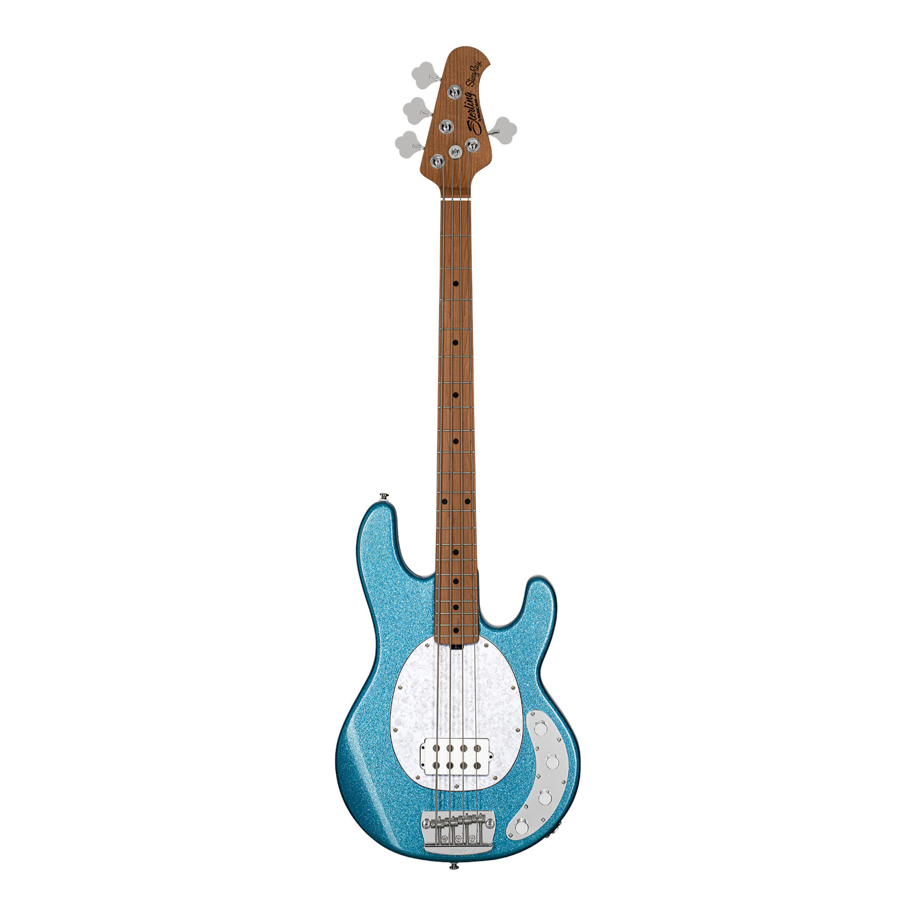 Sterling by Music Man StingRay RAY34 Sparkle Guitar - Blue Sparkle