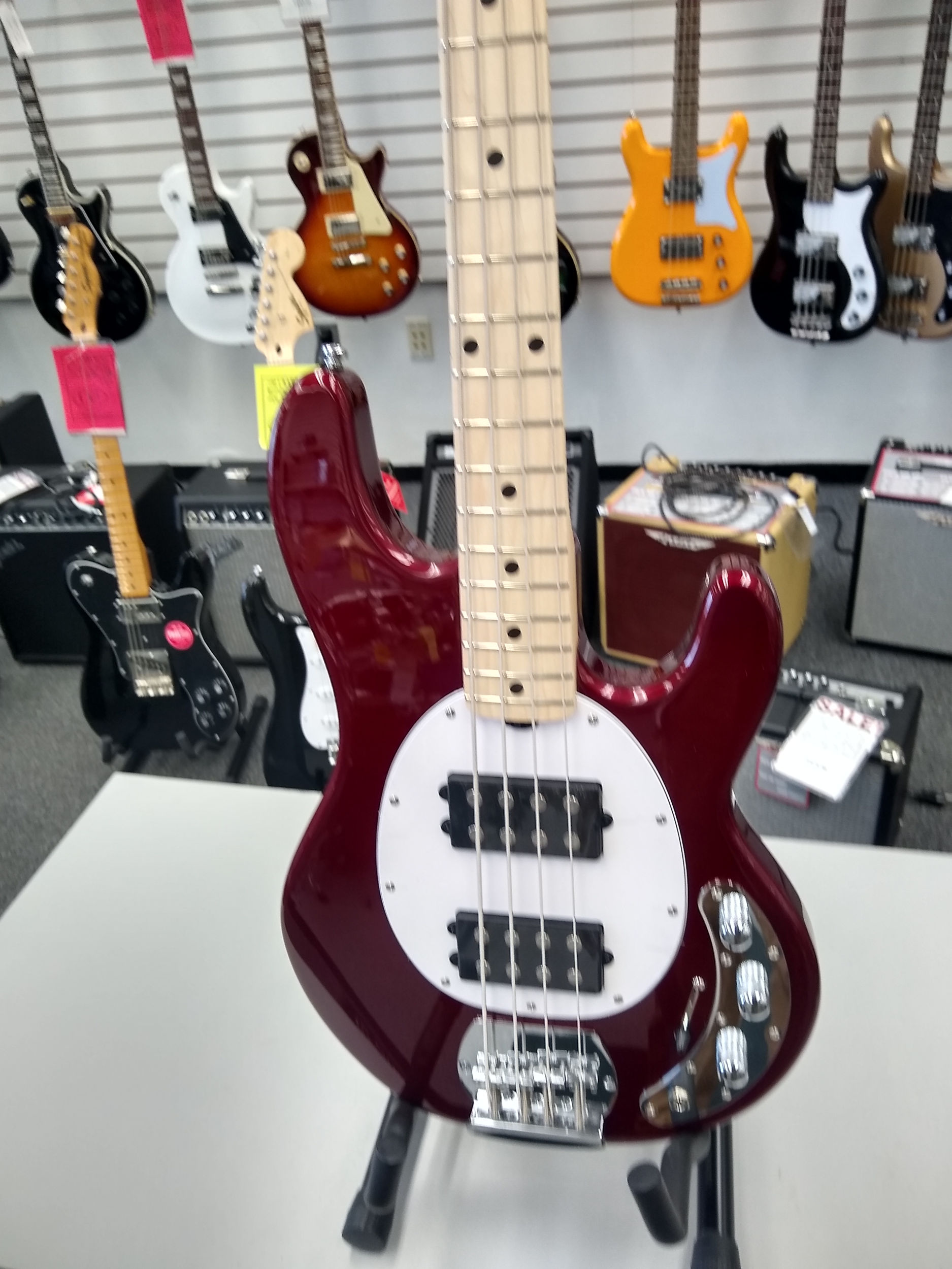 Sterling by Music Man Stringray4HH Candy Apple Red