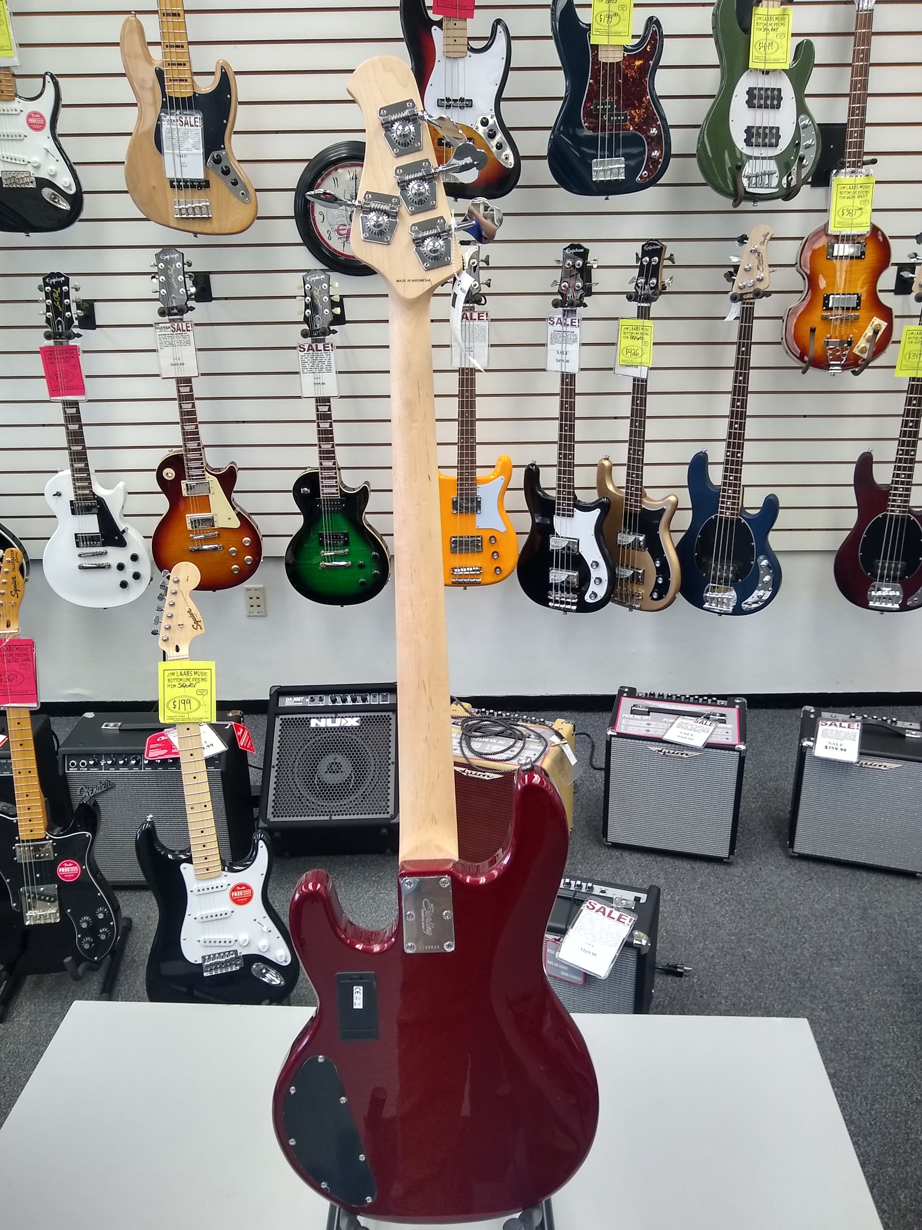 Sterling by Music Man Stringray4HH Candy Apple Red