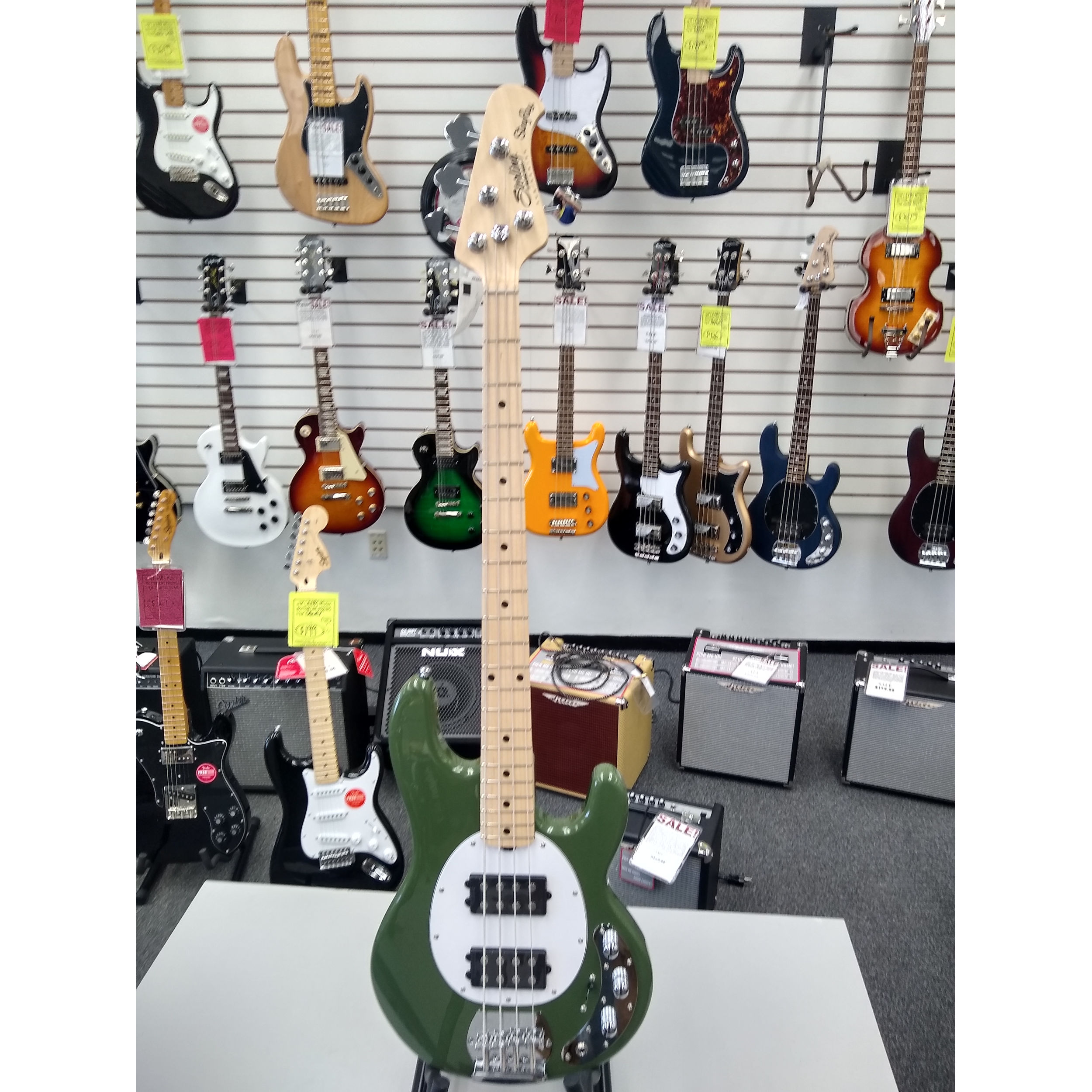 Sterling by Music Man Stringray4HH Olive Green