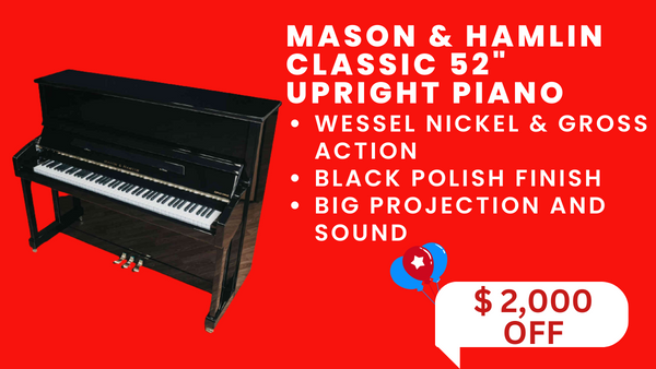 MASON & HAMLIN CLASSIC 52 UPRIGHT PIANO