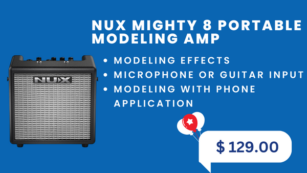 NUX MIGHTY 8 PORTABLE MODELING AMP 