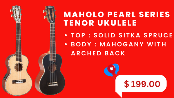 Maholo Pearl Series Tenor Ukulele