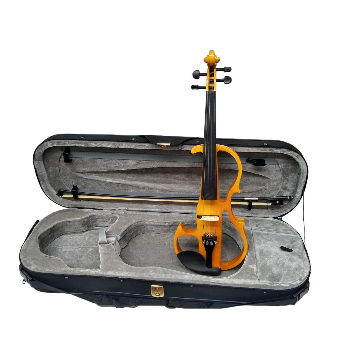  Vienna Strings Electra Violin Cutaway Shaped Chestnut High Gloss 