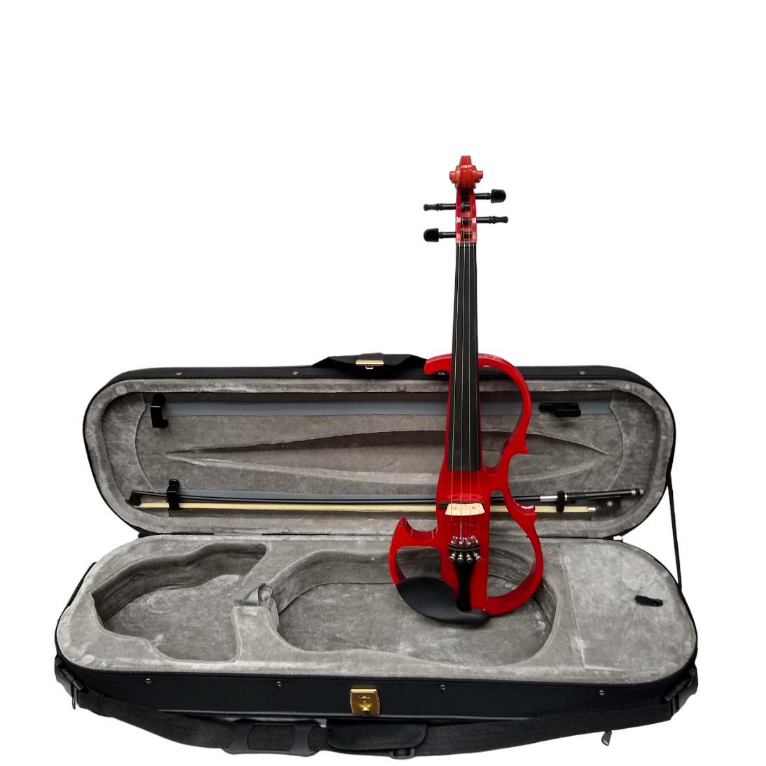   Vienna Strings Electra Violin Shaped Cutaway Speedway - Red
