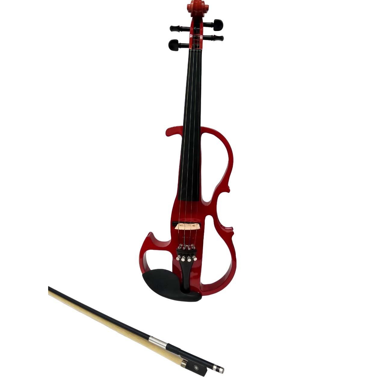  Vienna Strings Electra Violin Shaped Cutaway Speedway - Red