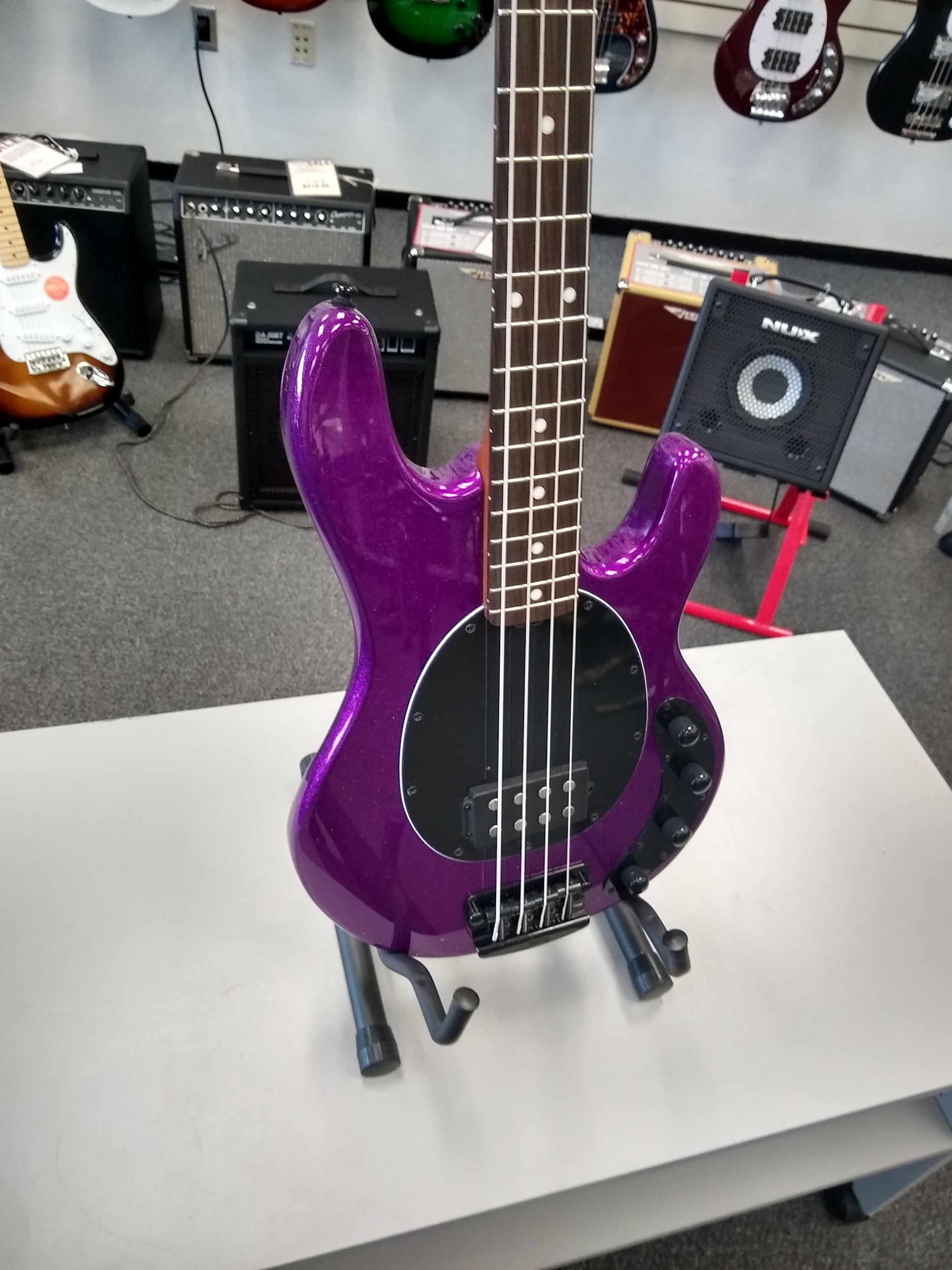 Sterling Music Man Ray34 Purple Sparkle