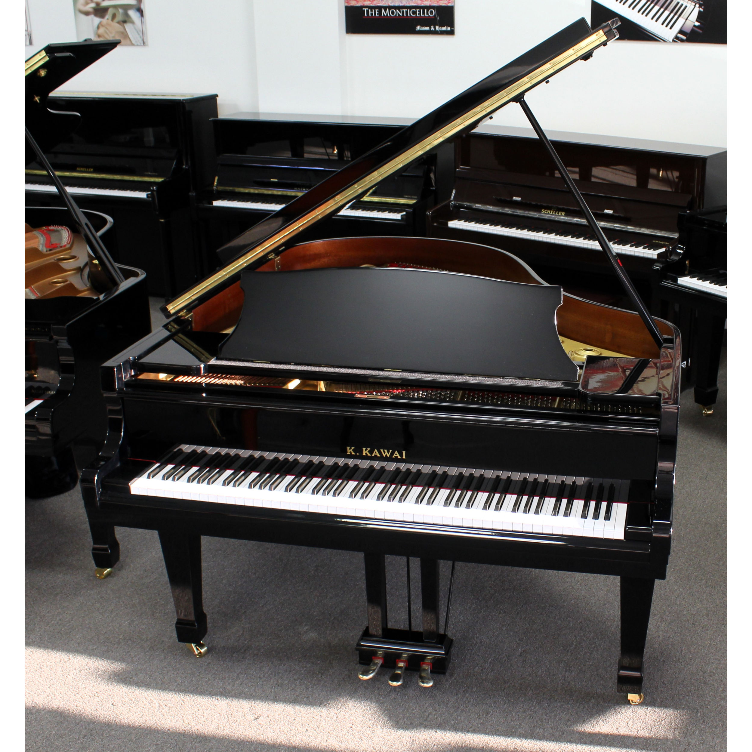 Kawai Grand Piano 6'1 Black Polish