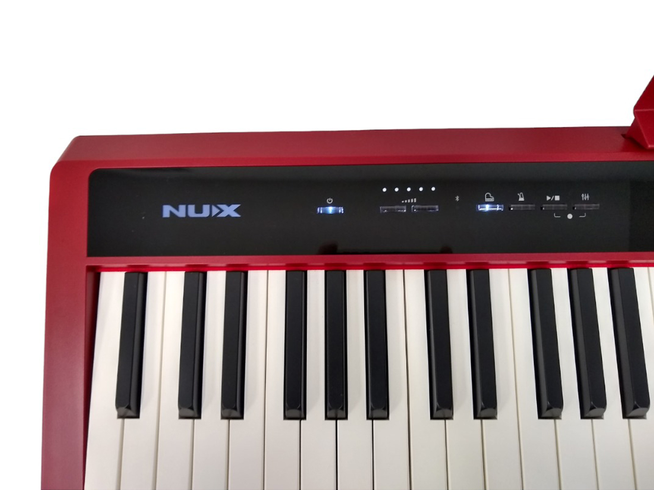 Nux Professional Digital Piano Nu-10 Ferrari Red W/Stand