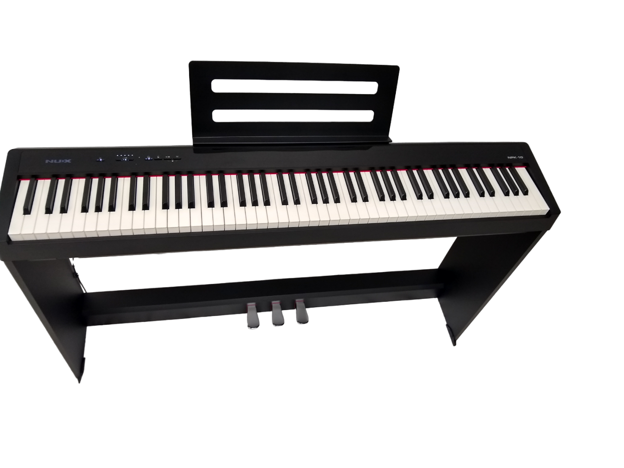 Nux Professional Digital Piano Nu-10 Stealth Black W/Stand