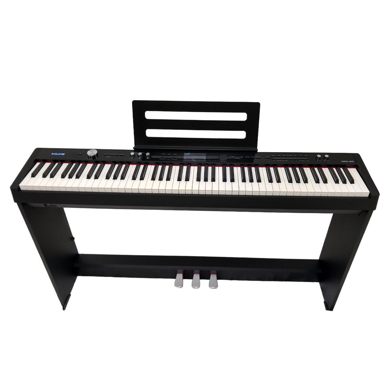 Nux Professional Digital Piano Nu-20 Stealth Black W/Stand