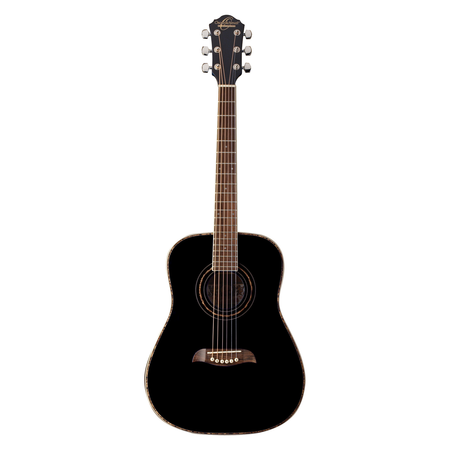 Oscar Schmidt OG1 3/4 Size Dreadnought Acoustic Guitar - Black