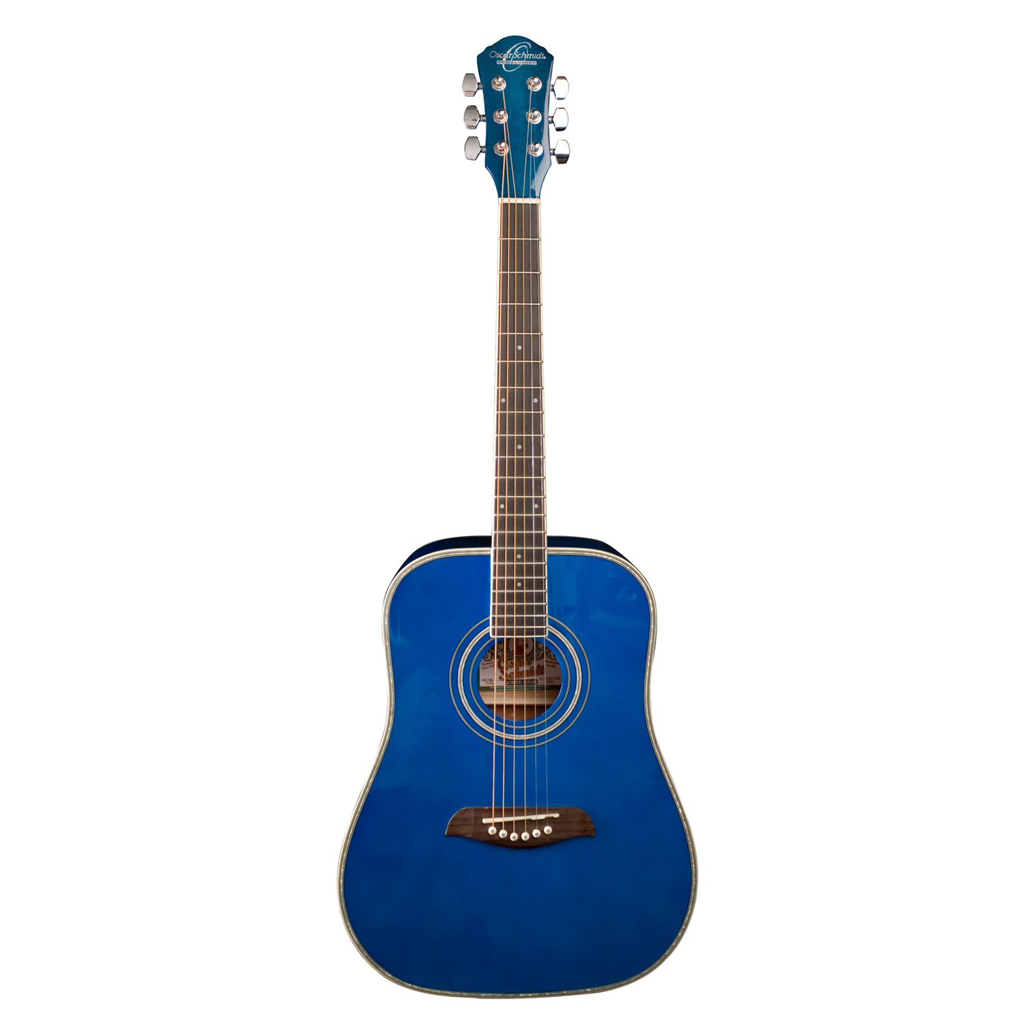 Oscar Schmidt OG1 3/4 Size Dreadnought Acoustic Guitar - Blue