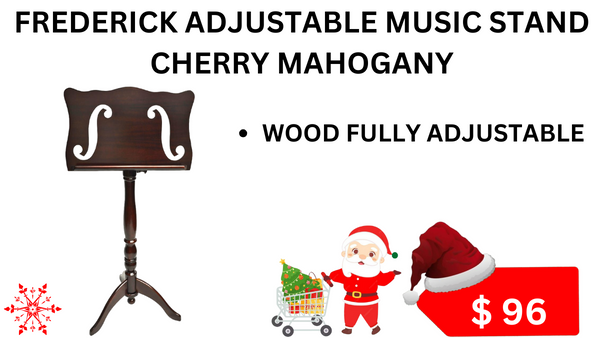 FREDERICK ADJUSTABLE MUSIC STAND CHERRY MAHOGANY